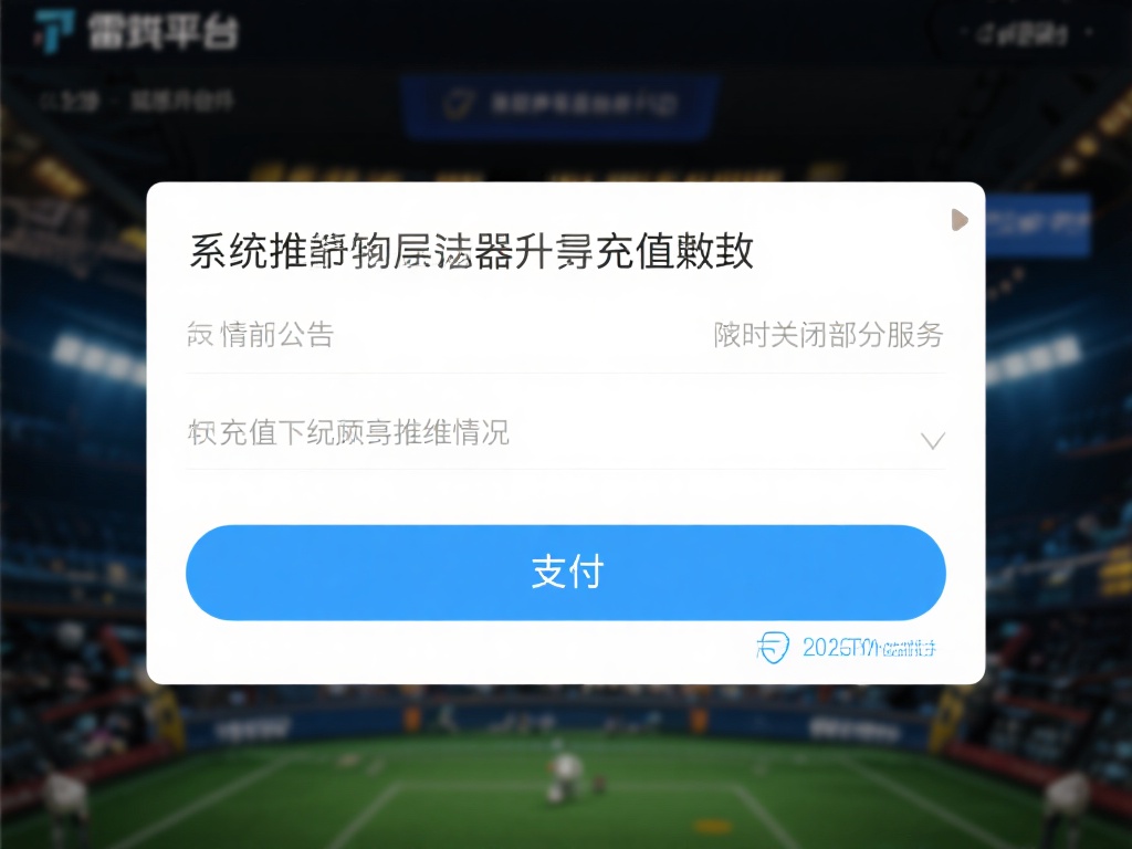 系统维护导致充值失败
雷竞技平台可能会因为服务器